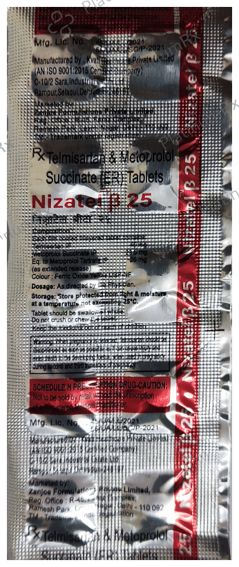 Nizatel Beta 25 Tablet ER