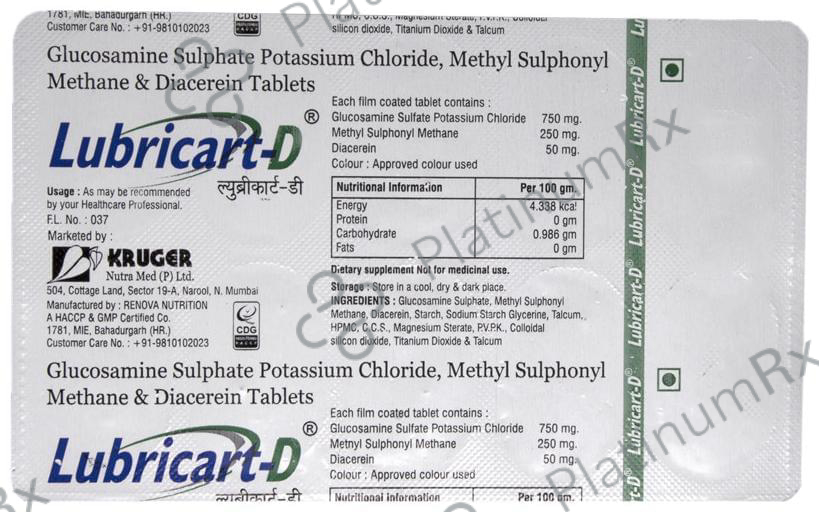 Lubricart-D Tablet