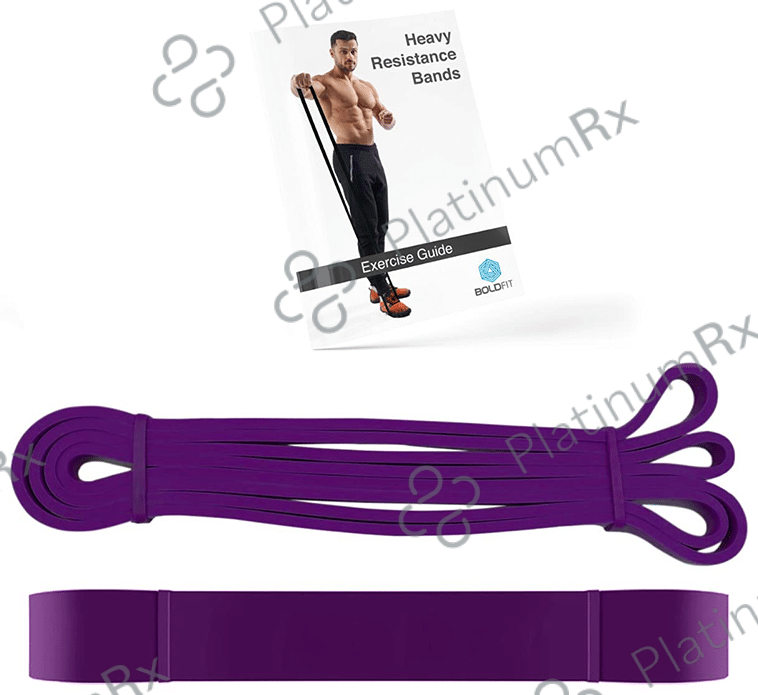 Boldfit Heavy Resistance Band for Exercise & Stretching Purple 30-45kg