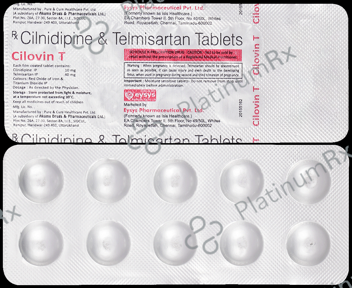Cilovin T 10/40mg Tablet 10s