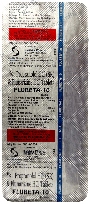 Flubeta 10 Tablet SR