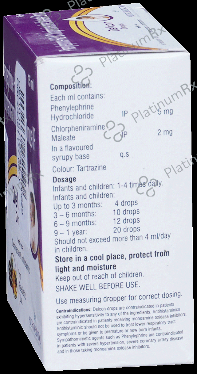 Delcon 5/2mg Drops 15ml
