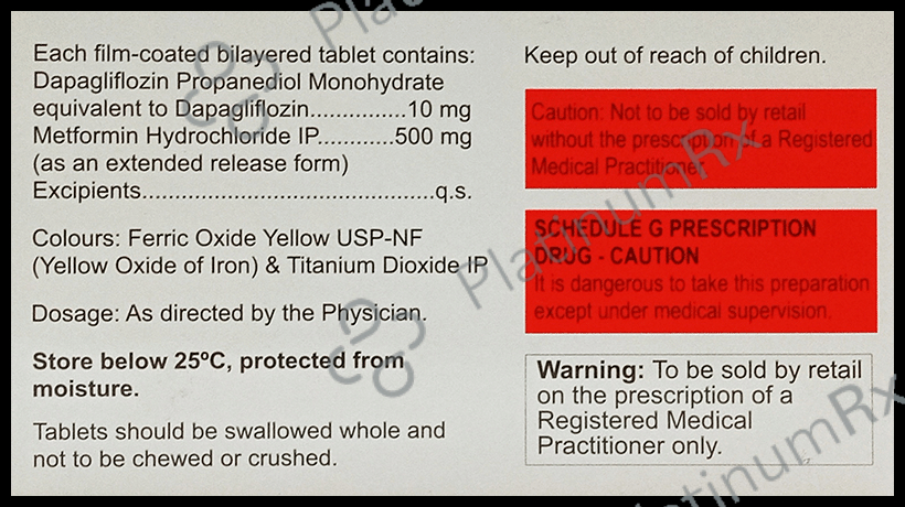 Dapanorm M 10/500mg Tablet ER 10s