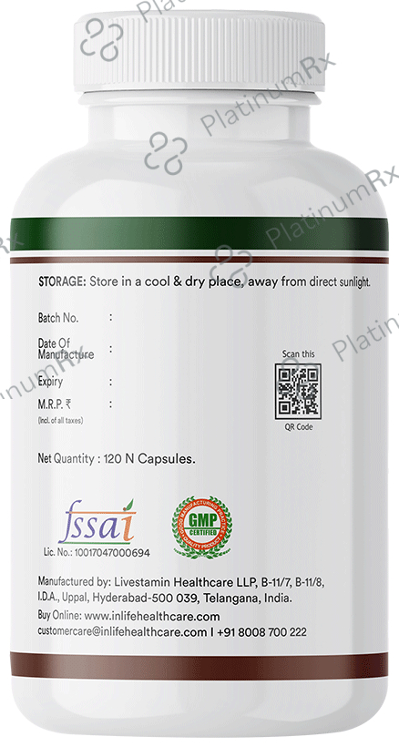 Inlife Plant Based Vitamin B12 Vegetarian Capsules