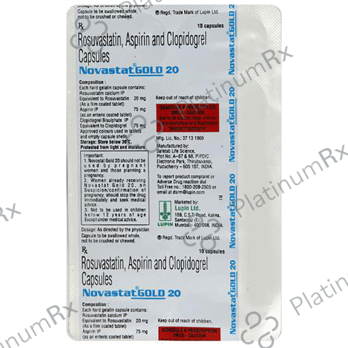 Novastat Gold 75/20/75mg Capsule 10s