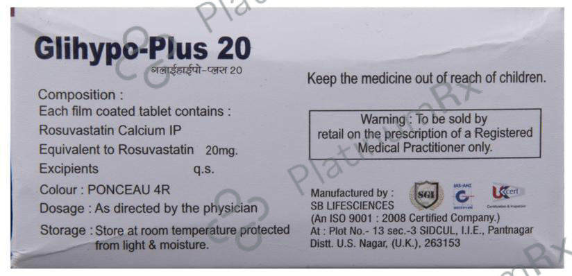 Glihypo-Plus 20 Tablet