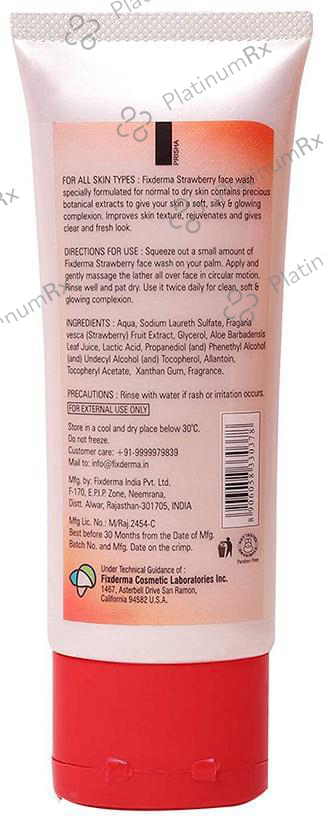 Fixderma Face Wash Strawberry with Vitamin C