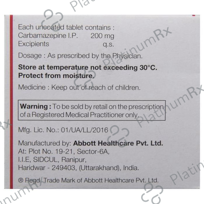 Mazetol 200mg Tablet 10s