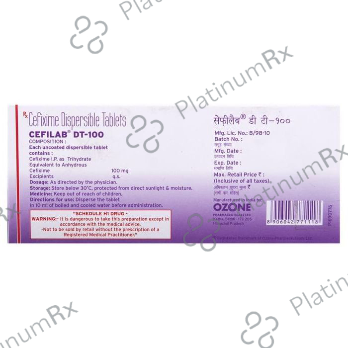 Cefilab DT 100 Tablet