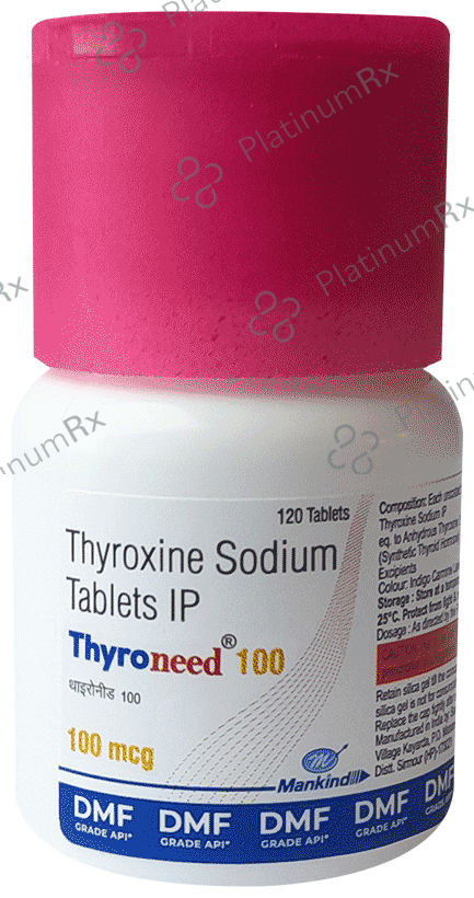 Thyroneed 100mcg Tablet 120s