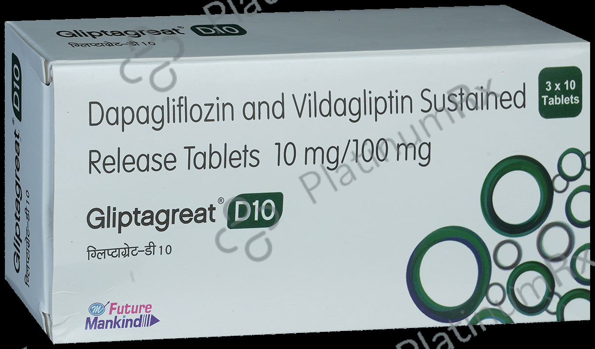 Gliptagreat D 10/100mg Tablet 10s