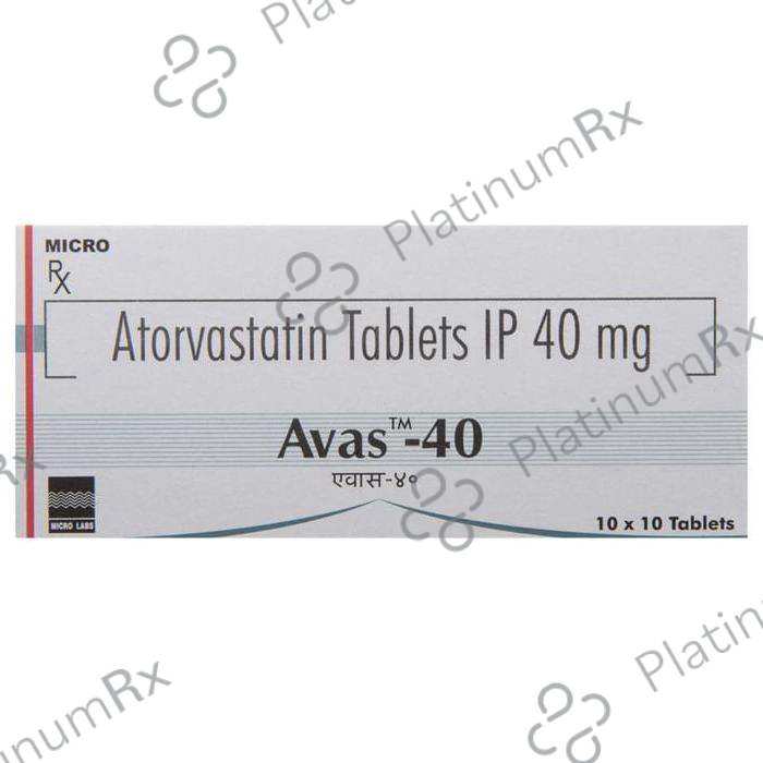 Avas 40mg Tablet 10s