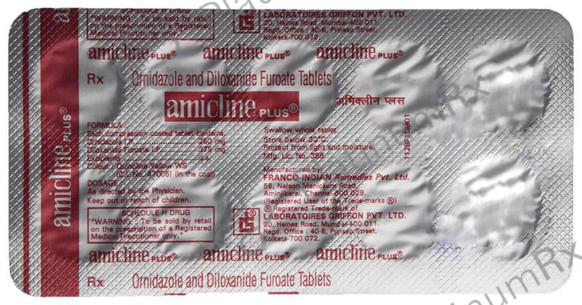 Amicline 375/250mg Plus Tablet 10s
