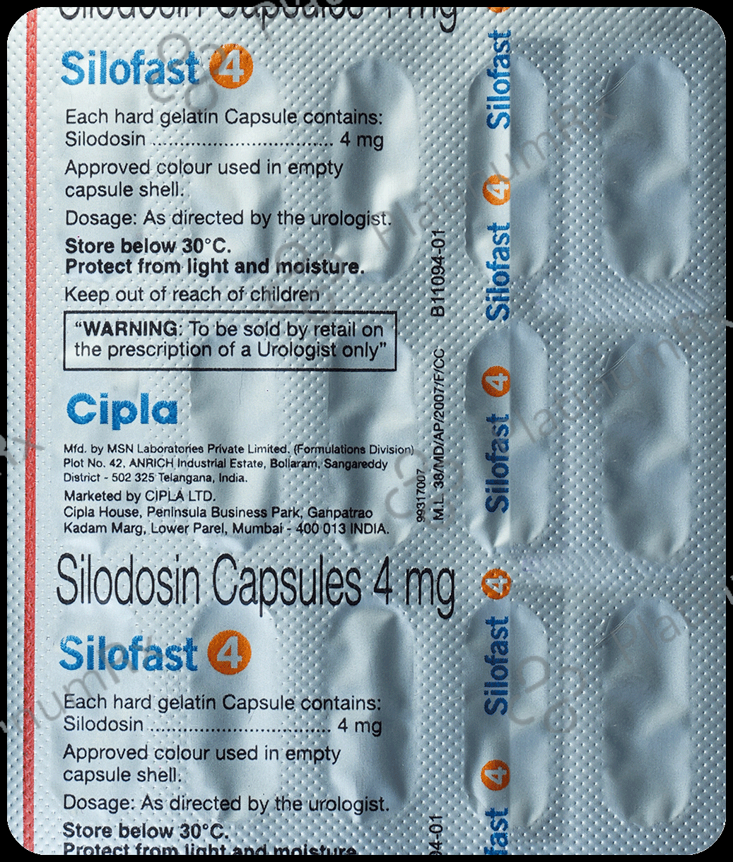 Silofast 4mg Capsule 15s