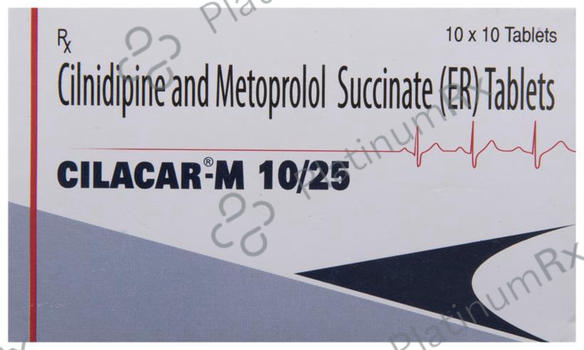 Cilacar M 10/25mg Tablet ER 10s