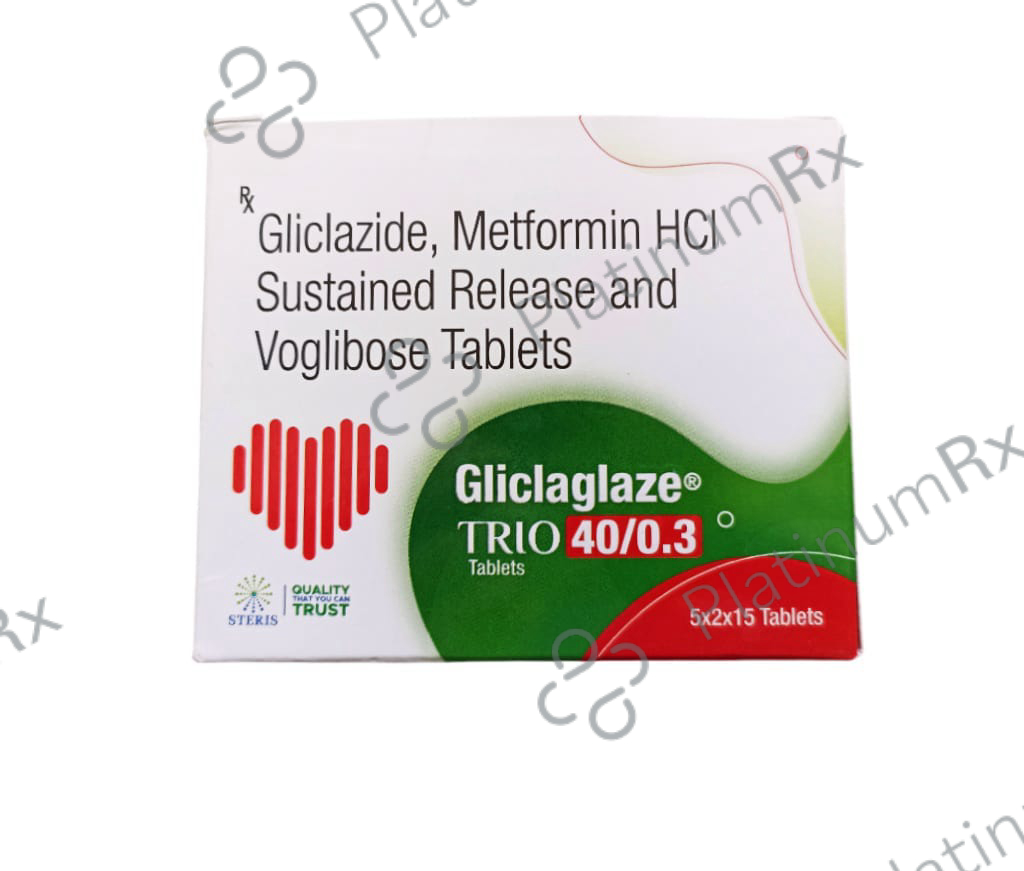 Gliclaglaze Trio 40/0.3 Tablet 15s