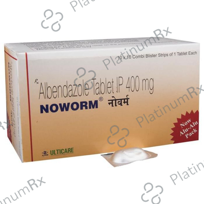 Noworm Chewable 400mg Tablet 1s