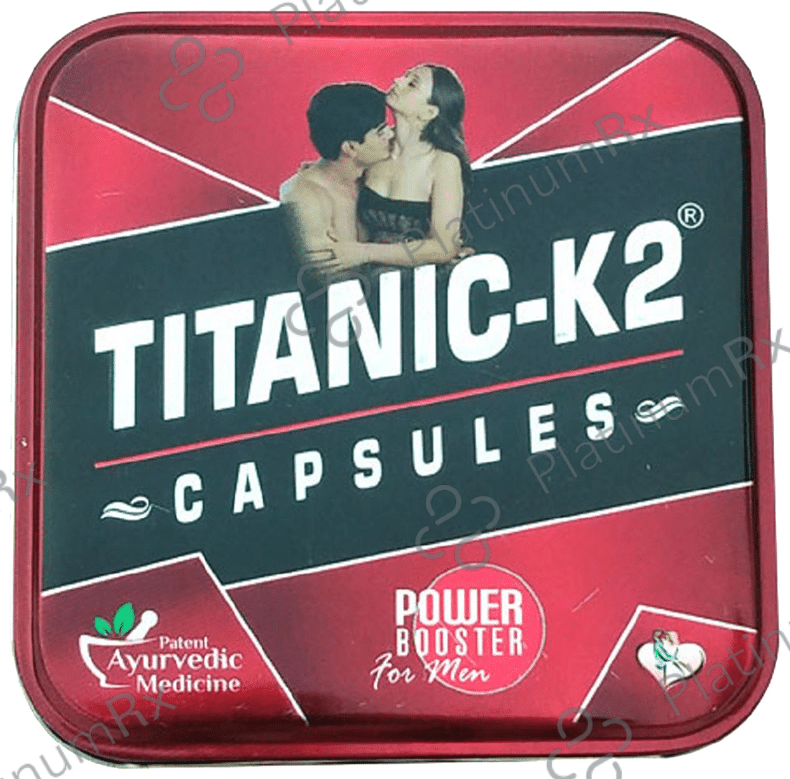 Titanic K2 Power Booster Capsule for Men (6 Each) 1 Pack