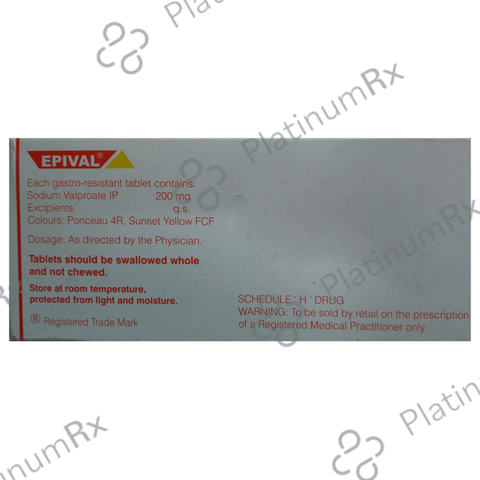 Epival 200mg Tablet 10s