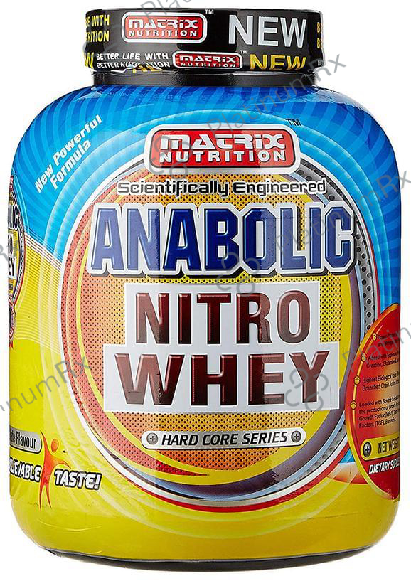 Matrix Nutrition Anabolic Nitro Whey Protein Powder Chocolate 4 lb