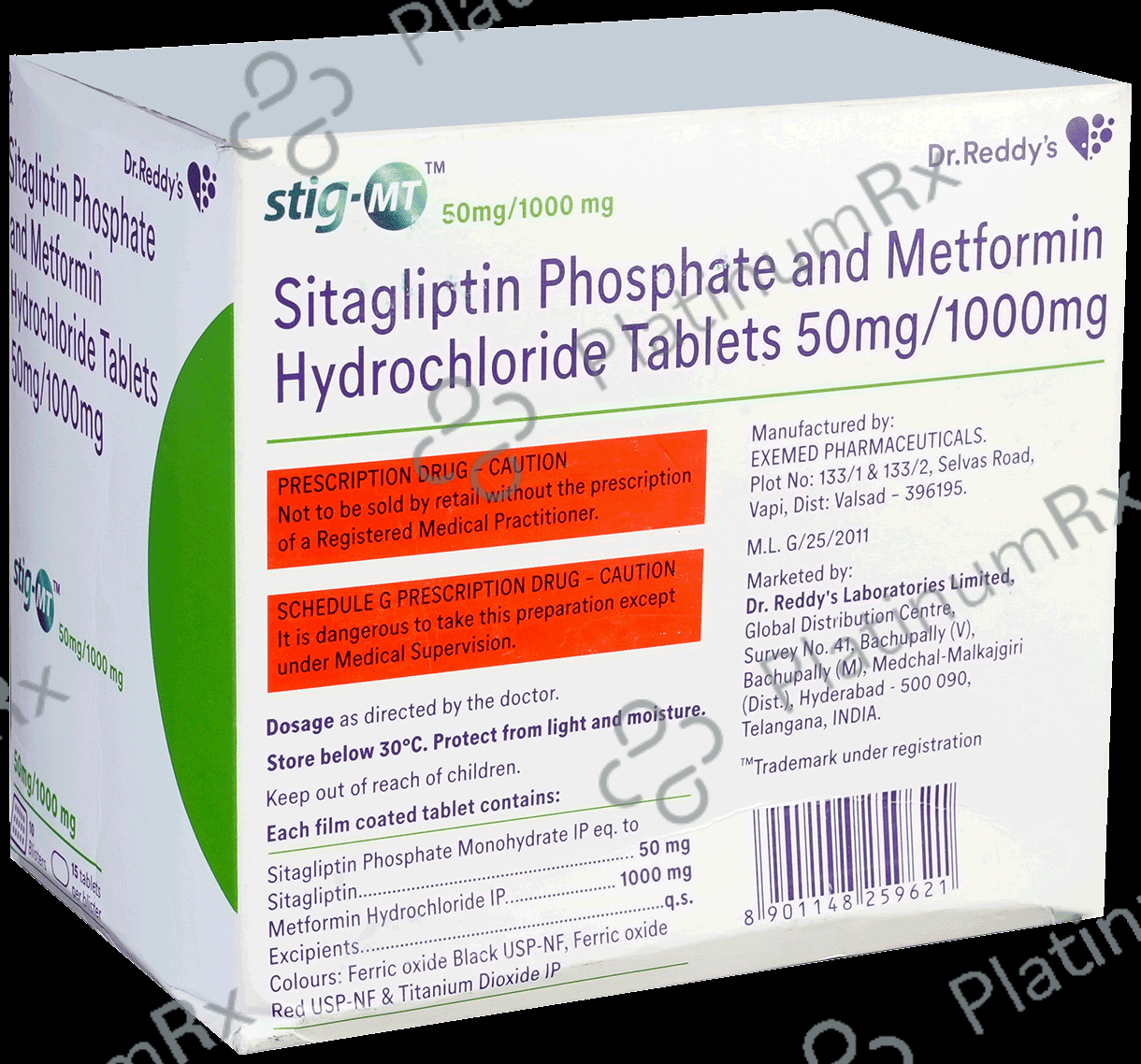 Stig MT 50/1000mg Tablet 15s