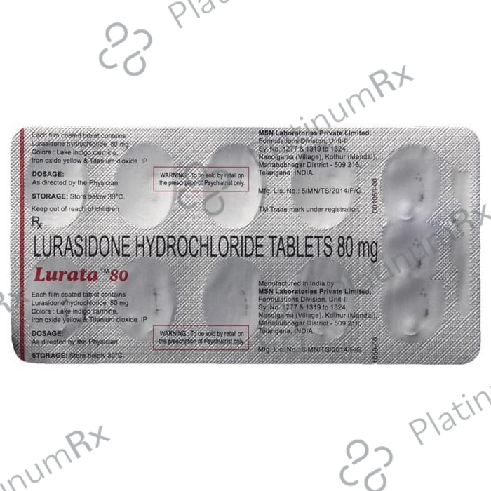 Lurata 80mg Tablet 10s