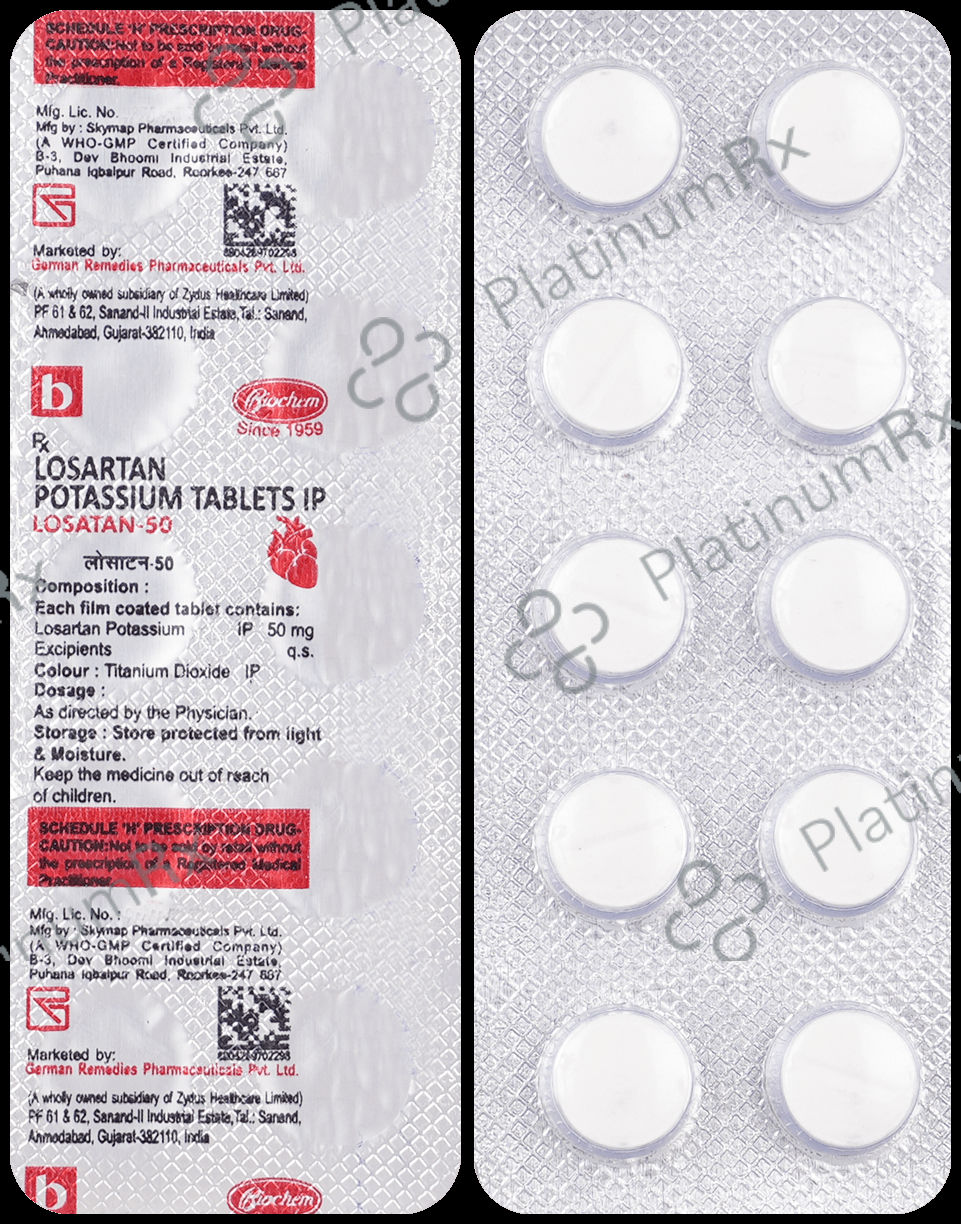 Losatan 50mg Tablet 10s