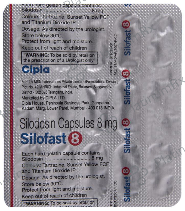 Silofast 8mg Capsule 15s