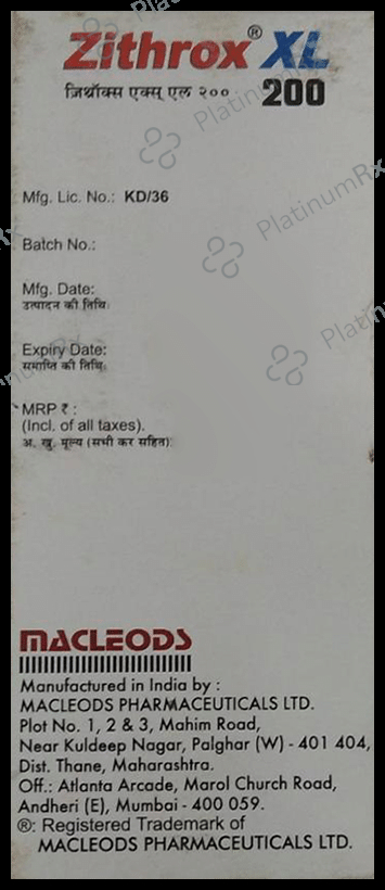 Zithrox XL 200mg Dry Syrup 30ml