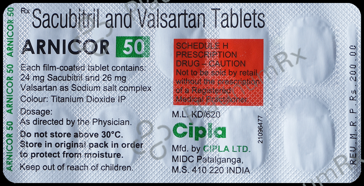 Arnicor 50 24/26mg Tablet 10s