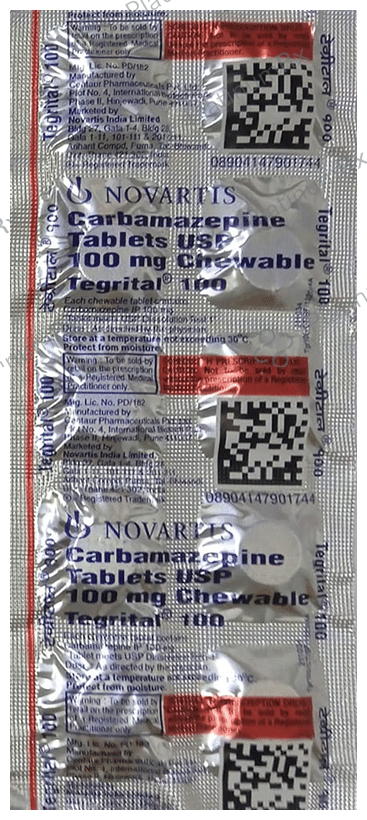Tegrital 100mg Chewable Tablet 10s