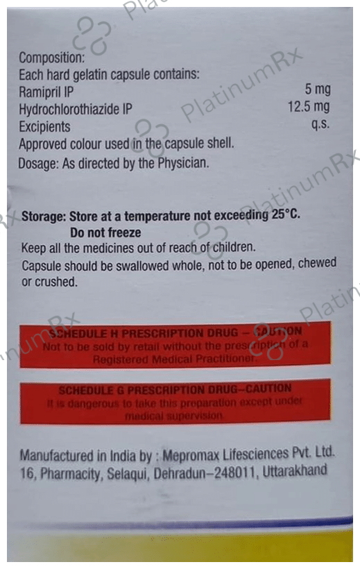 Ramisave H 5mg/12.5mg Capsule 15s