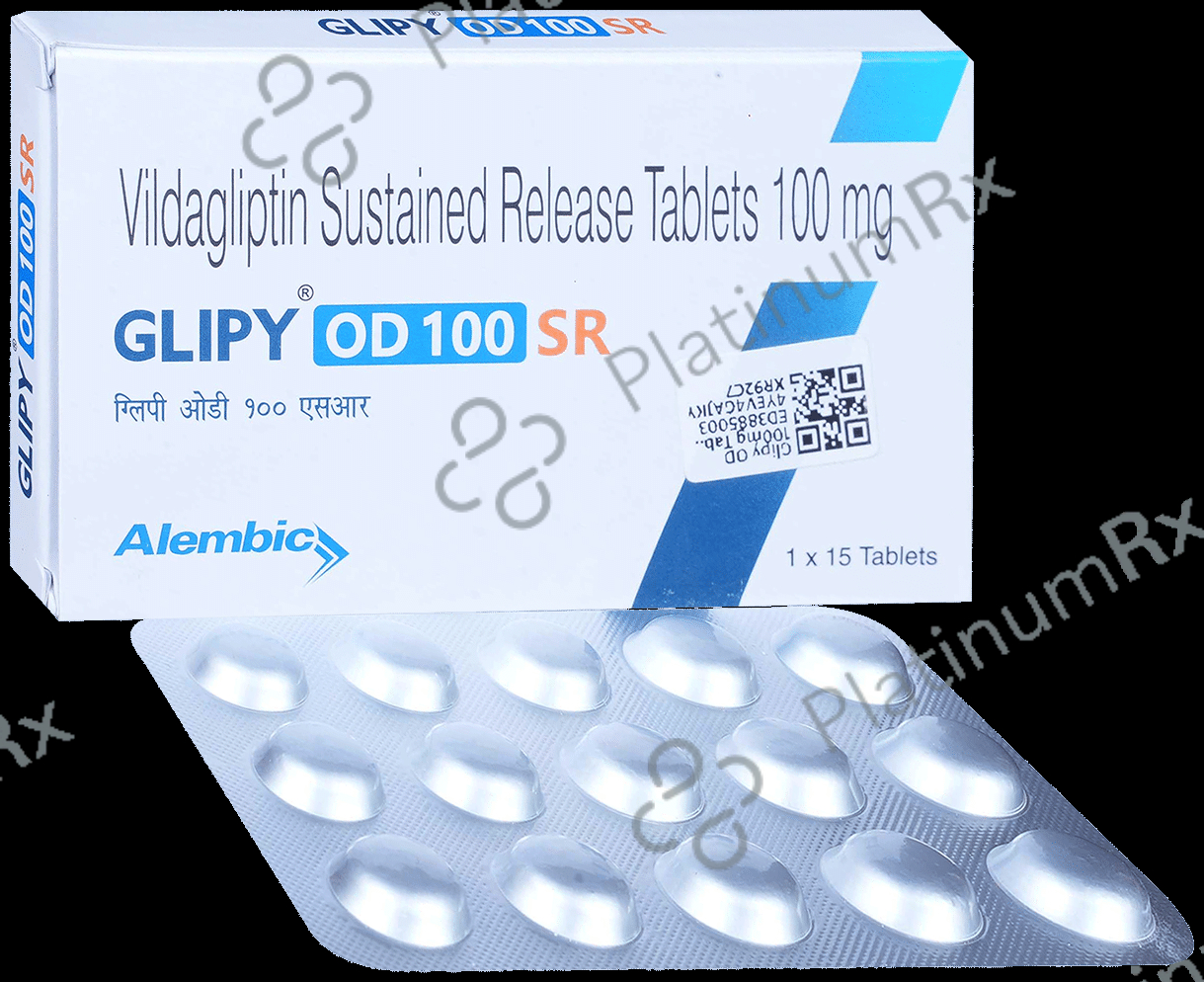 Glipy OD 100mg Tablet SR 10 tablets