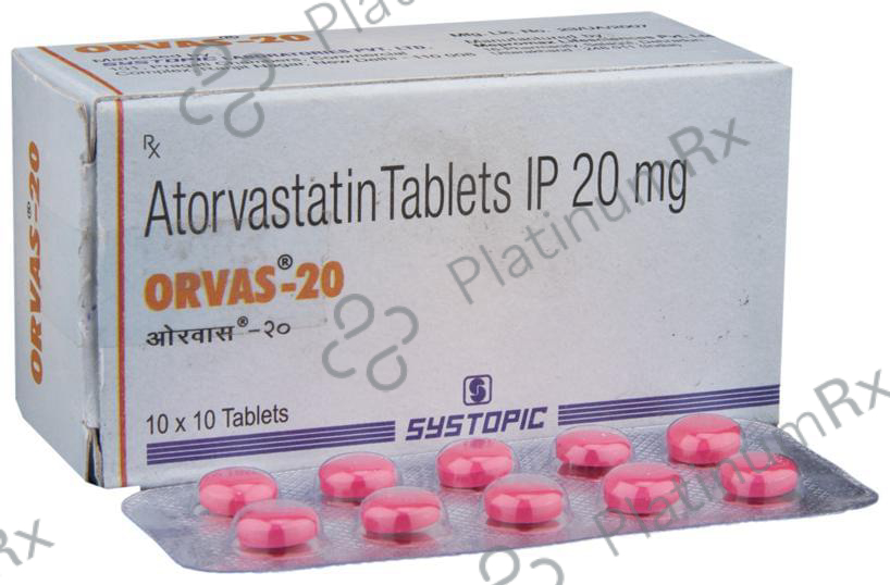 Orvas 20mg Tablet 10s