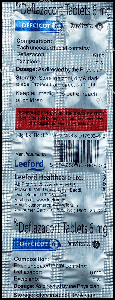 Defcicot 6mg Tablet 10s