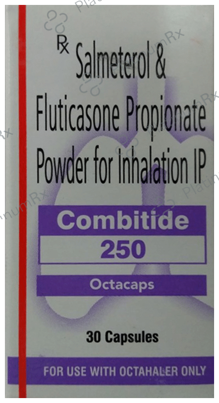 Combitide 250/50mcg Capsule 30s