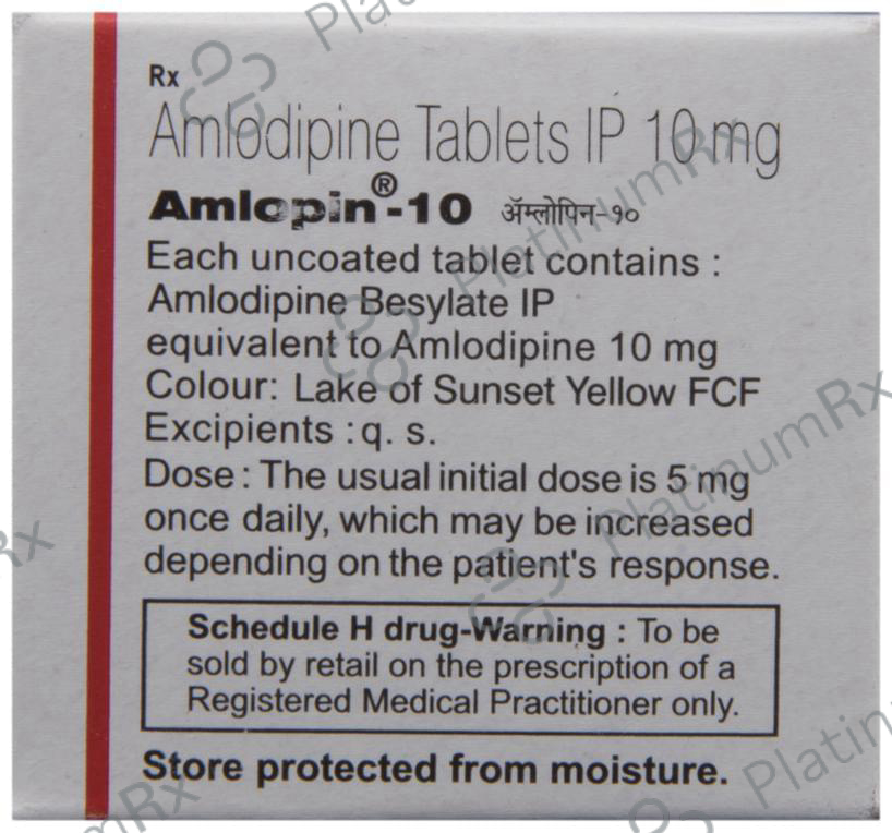 Amlopin 10mg Tablet 10s