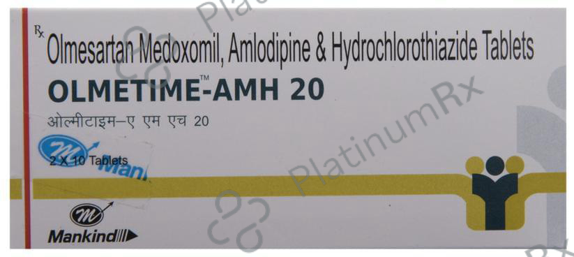 Olmetime AMH 5/12.5/20mg Tablet 10s