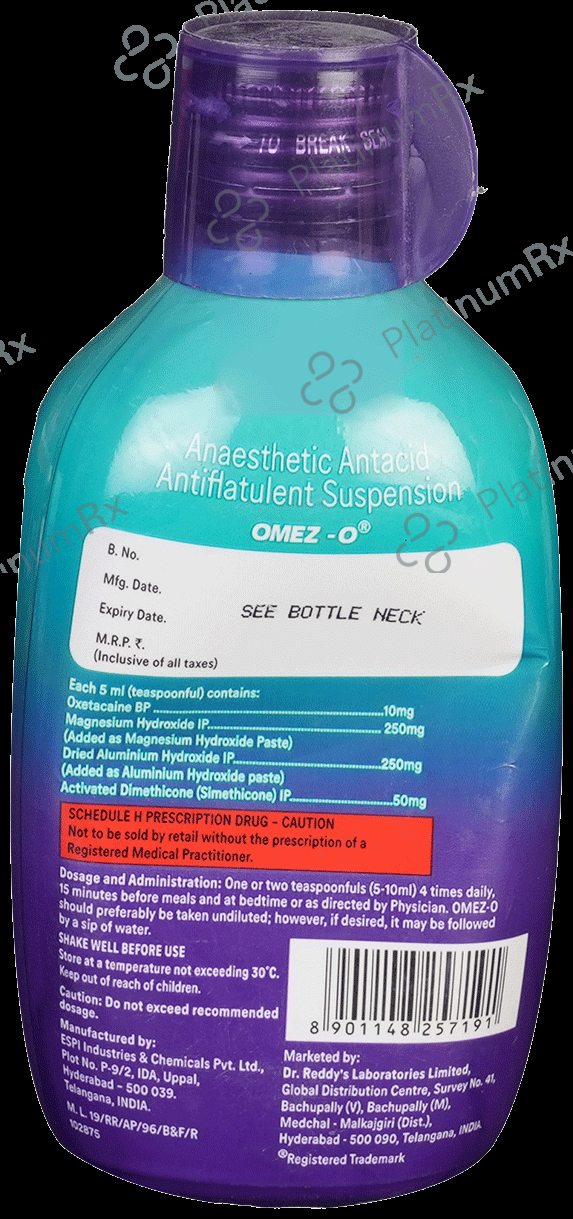 Omez O Mint Oral Suspension 200ml