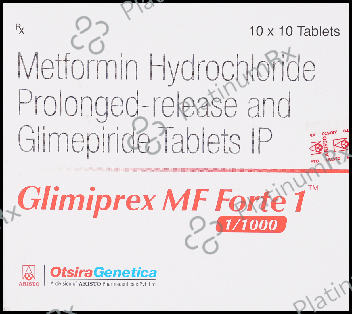 Glimiprex MF Forte 1/1000mg PR Tablet 10s