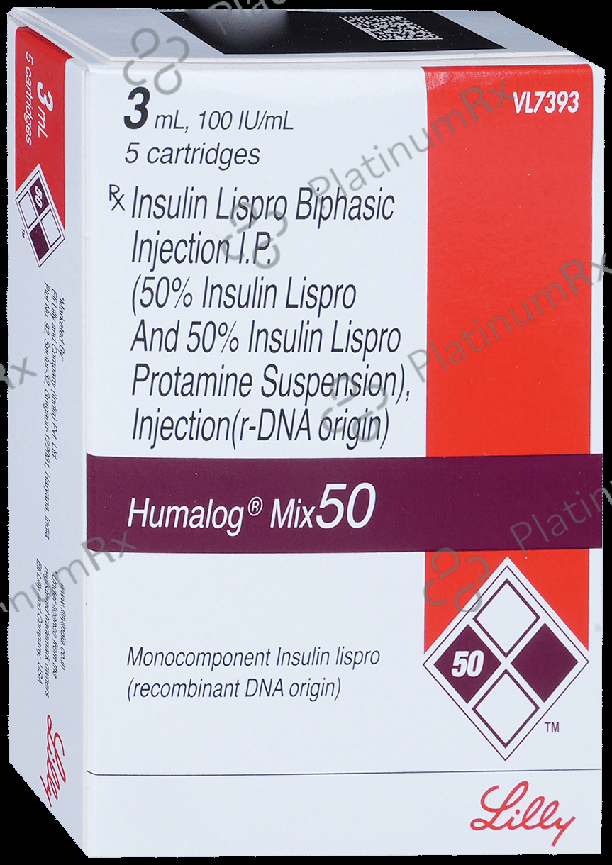 Humalog Mix 50/50 (100 IU/ml) (1*3ml Refill Cartridge / Injection)