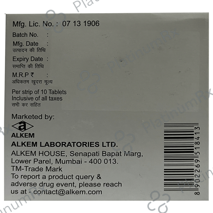Quicnac AB 100/600mg Tablet 10s