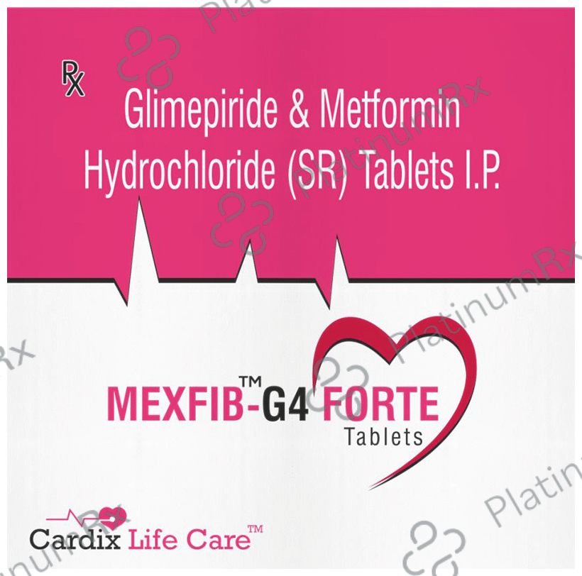Mexfib G Forte 4mg/1000mg Tablet