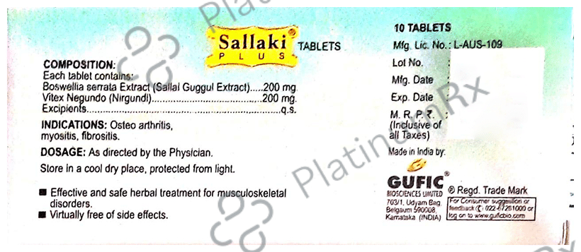 Sallaki Plus Tablet