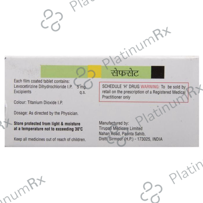 Safecet 5mg Tablet 10s
