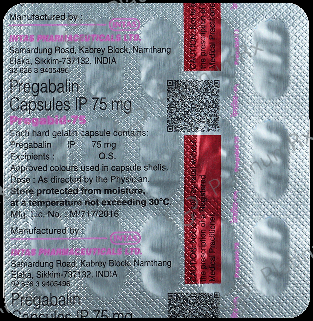Pregabid 75 Capsule