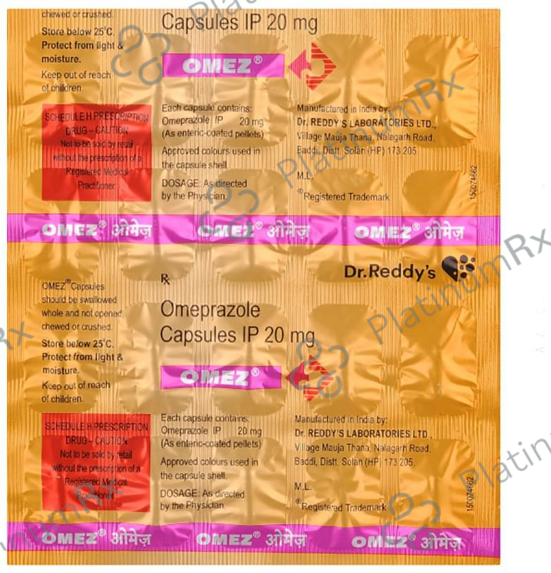 Omez 20mg Capsule 20s