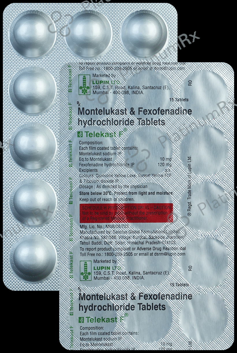 Telekast F 10/120mg Tablet 15s