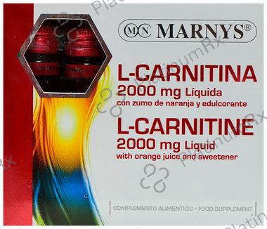 Marnys L-Carnitine 2000mg Liquid Vial (11ml Each)