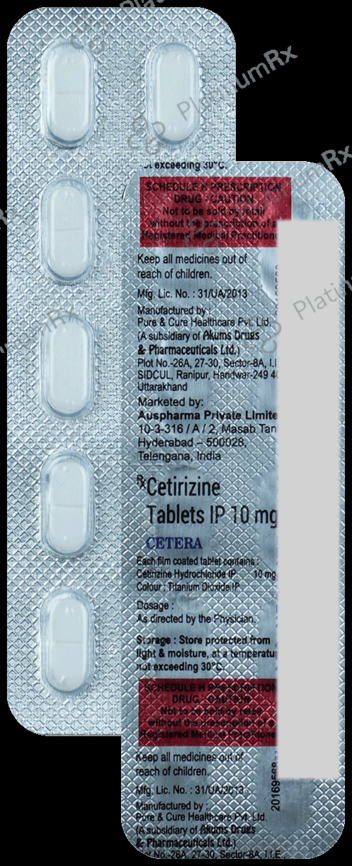 Cetera 10mg Tablet